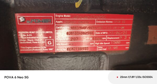 Mahindra 320kVA Diesel Generator
