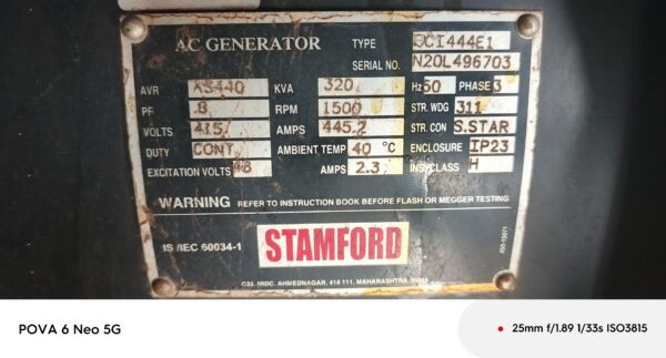Mahindra 320kVA Diesel Generator